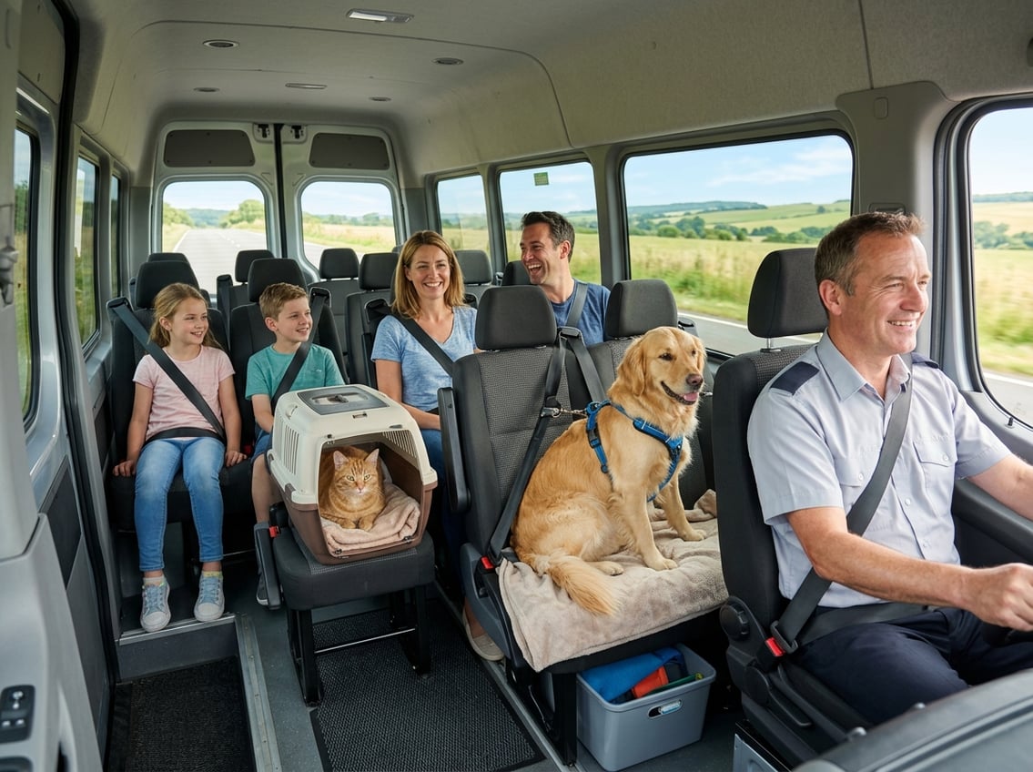 Tips til kørsel med kæledyr i minibus